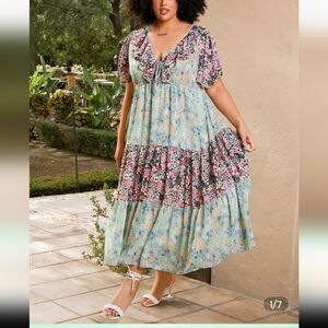 SHEIN FIT Floral Dress